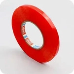 tesa 4965, Doppelseitiges PET-Klebeband, sehr starker Acrylatklebstoff, rote