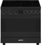 Smeg C9IMN2 Standherd mit 5 Induktionskochzonen, Breite: 90 cm, Schwarz