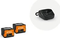 STIHL Starter Set AK-System 20 Plus mit 2 x Akku AK20 + Ladeger&auml;t AL101...