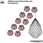 Erima Hybrid Match 10er-Set inkl. Ballnetz, Gr&ouml;&szlig;e 5