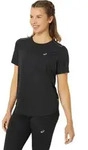 Asics Damenlaufshirt Shirt Road SS Top - schwarz / 40