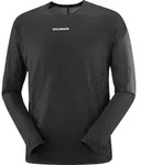 Salomon Herrenlangarmshirt Sense Aero LS Tee GFX - schwarz / L