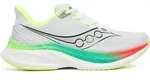 Saucony Herrenlaufschuhe Endorphin Speed 5, white/multi - weiss/gelb / 46,5