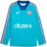 Manchester City Herrenfu&szlig;ballshirt King Jersey LS - t&uuml;rkis / M