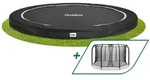 Salta Trampolin Premium Ground - 396cm - Rund Schwarz - ⌀ 396 cm / Schwarz / Rund