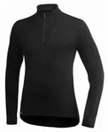 Unterhemd Zip Turtleneck 400 g/qm Unisex Schwarz XS