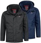 H&ouml;henhorn Arcalod Herren 3in1 Winterjacke Jacke Doppeljacke Wasserdicht S Schwarz