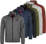 H&ouml;henhorn Tacul Herren Jacke Fleece Strickjacke Strickfleece Outdoor Sweatshirt S