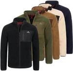 H&ouml;henhorn Birkkar Herren Fleece Jacke Teddyfleece Gef&uuml;ttert Winterjacke XXL Beige