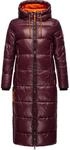 Langer Winter Steppmantel "Schmuseengel" Wine XS