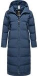 Wasserdichter Winter Steppmantel mit Kapuze "Patrise" Indigo Blue XS