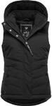 Wasserdichte Steppweste mit abnehmbarer Kapuze "Hesty" Black22 XXXL