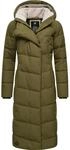 wasserdichter Winter Steppmantel "Pavla Long" Light Olive23 L