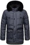 Winter Steppjacke mit abnehmbarer Kapuze "Mironoo" Stone Blue S