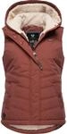 Wasserdichte Steppweste mit abnehmbarer Kapuze "Hesty" Terracotta22 XXXL