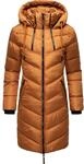 Langer Winter Steppmantel mit Kapuze "Armasa" Rusty Cinnamon XS