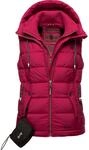 Warme Steppweste mit Kapuze "Taisaa" Fuchsia XS