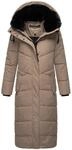 Extralanger Steppmantel "Hingucker XIV" Taupe Grey M