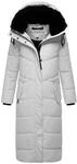 Extralanger Steppmantel "Hingucker XIV" Light Grey XS