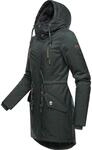 Wasserdichter Wintermantel mit Kapuze "Elsie Melange" Dark Green XS