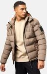 Kurze Winter Steppjacke "Arvidoo" Stone Brown L