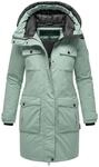 Winterjacke Jacke mit Kapuze "Eissturm 14" Smokey Mint S