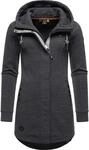 Langer Sweat-&Uuml;bergangsmantel mit Kapuze "Letty Intl." Black23 S