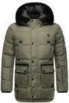 Winter Steppjacke mit abnehmbarer Kapuze "Mironoo" Dusty Olive S