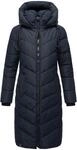 Warmer Steppmantel "Sahnekatzii XIV" Navy S