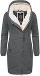 Langer Steppmantel mit Kapuze "Gordon Long" Dark Olive22 XXL