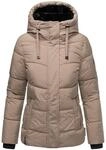 Warme gesteppte Winterjacke mit Kapuze "Sag ja XIV" Taupe Grey L
