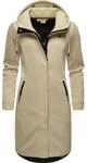 Lange &Uuml;bergangsjacke aus Rippstrick "Letti Long Bonded" Ecru XS