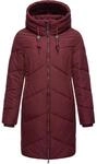 Wasserdichter Steppmantel mit Kapuze "Novista" Wine Red XS
