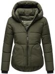 Steppjacke mit Kapuze "Lachperle XIV" Dark Olive XS