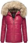 Steppjacke mit Kunstfellkapuze "Tikunaa" Fuchsia XS