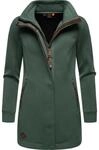 &Uuml;bergangs Sweatmantel mit hohem Kragen "Letrice Bonded" Pine Green XS