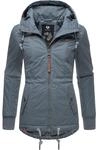 Kurzer Wasserdichter Wintermantel mit Kapuze "YM-Danka" Grey23 XXXL
