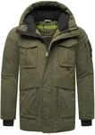 Winterjacke mit magnetischer Abdeckleiste "Edriik XX" Olive S