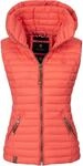 Leichte Steppweste mit abnehmbarer Kapuze "Shadaa" Coral XS