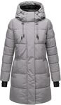 Warmer Winter Kurzmantel mit Kapuze "Kaituu XVI" Grey S