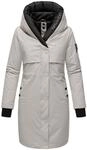 Warmer Kurzmantel mit Kapuze "Snowelf" Light Grey XL