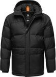 Warme Winter Steppjacke mit Kapuze "Mikkesh" Black S
