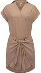 Sommerliches Blusenkleid mit Taillenband "Bahaya" Latte XS