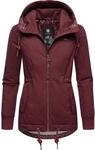 Kurzer Wasserdichter Wintermantel mit Kapuze "YM-Danka" Wine Red22 XL