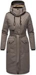 Wintermantel mit hohem Kragen und weicher Kapuze "Hokulanii" Dark Grey XS