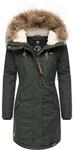 Winterparka mit abnehmbarem Kunstfell "Tawny" Dark Olive22 L