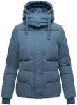 Winter Steppjacke mit abnehmbarer Kapuze "Zauberlicht 14" Dusty Blue S