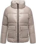 Kurze Damen Winter Steppjacke "Eispracht 14" Light Taupe S