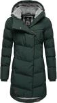 Wasserdichter Winter Steppmantel mit Kapuze "Pavla" Dark Green23 S