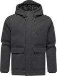 Winterjacke mit Wollmantel Haptik "Mr Them Felt" Dark Grey S